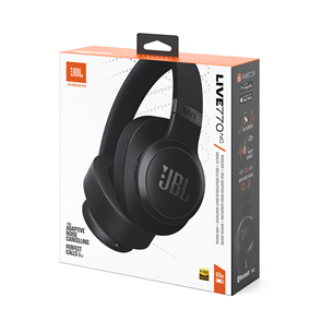 JBL Live 770NC, adaptive noise-cancelling, black - Wireless over-ear headphones