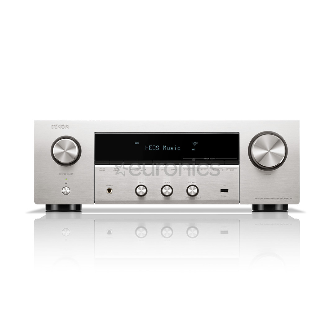 Denon DRA-900H, 2-kanalit, 8K, HEOS, hõbedane - Ressiiver