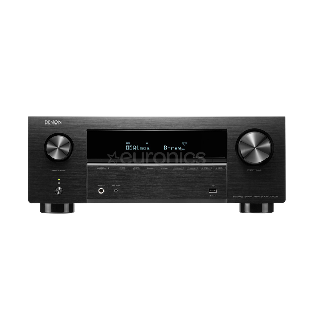 Denon AVR-X2800H, 7.2-channels, 8K, HEOS, black - Receiver
