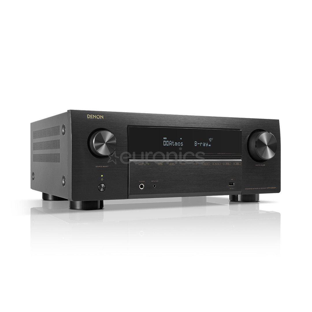 Denon AVR-X2800H, 7.2-channels, 8K, HEOS, black - Receiver