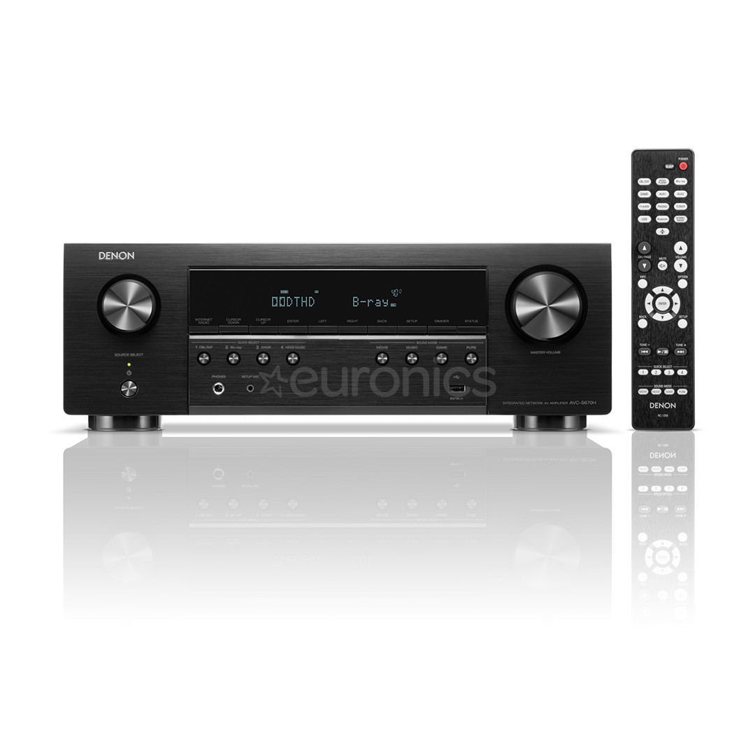Denon AVC-S670H, 5.2, black - Receiver