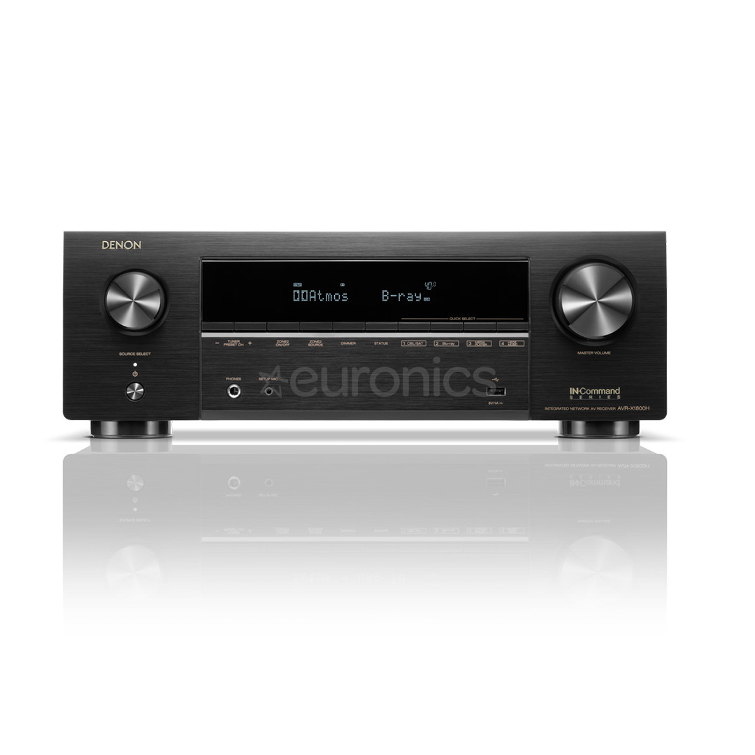Denon AVR-X1800H, 7.2, must - Ressiiver