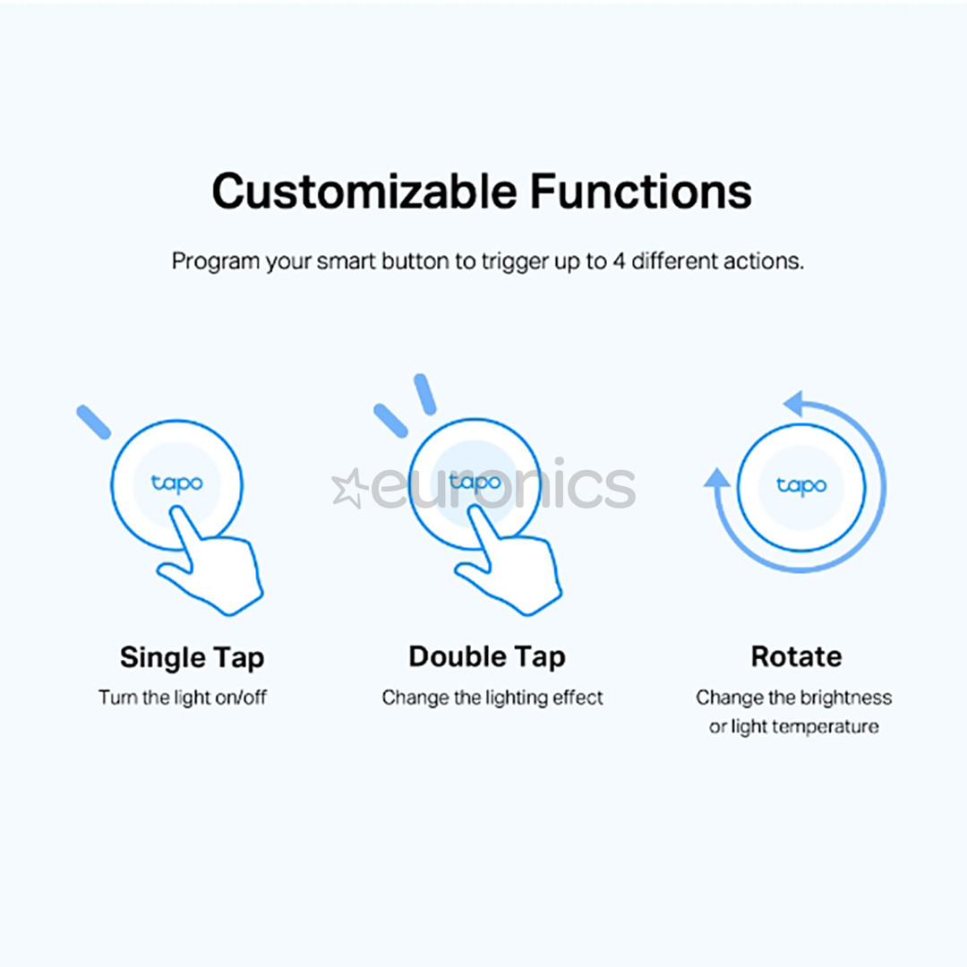 TP-Link Tapo Smart Button S200B, valge - Nutikas nupp