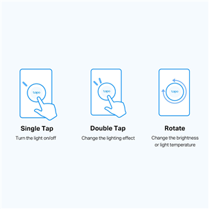 TP-Link Tapo Smart Dimmer Switch S200D, valge - Nutikas lüliti