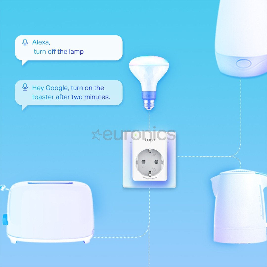 TP-Link Tapo P100, 1-Pack, white - Smart plug