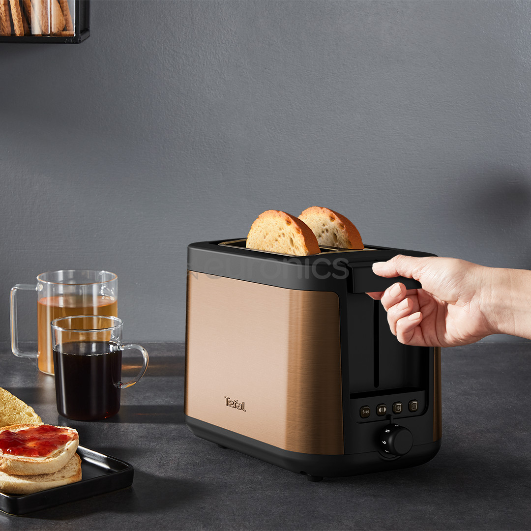 Tefal Coppertinto, 850 W, black/copper - Toaster
