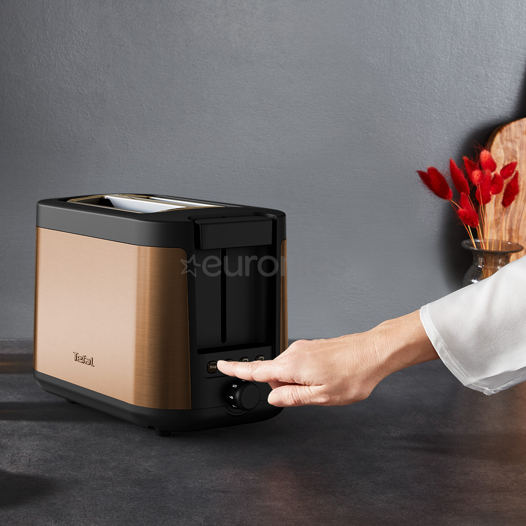 Tefal Coppertinto, 850 W, black/copper - Toaster