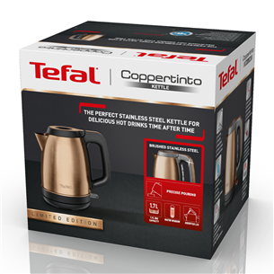 Tefal Coppertinto, 2400 W, vask/must - Veekeetja