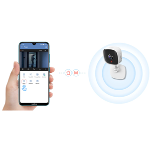 TP-Link Tapo C100, 1080p, WiFi, белый - Домашняя камера видеонаблюдения