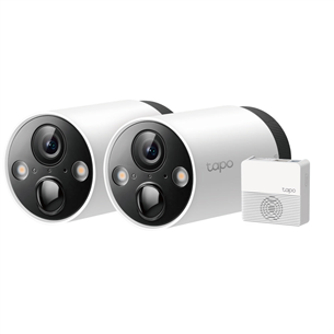 TP-Link Tapo C420S2, 2K, WiFi, перезаряжаемый аккумулятор, белый - Система наружных камер видеонаблюдения TAPOC420S2