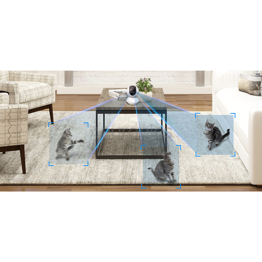 TP-Link Tapo C200, 1080p, 360º, WiFi, valge - Turvakaamera