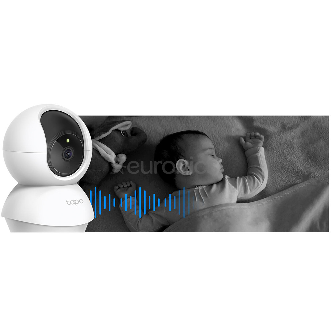 TP-Link Tapo C200, 1080p, 360º, WiFi, valge - Turvakaamera