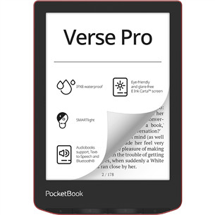 PocketBook Verse Pro, passion red - E-reader PB634-3-WW