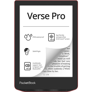PocketBook Verse Pro, punane - E-luger PB634-3-WW