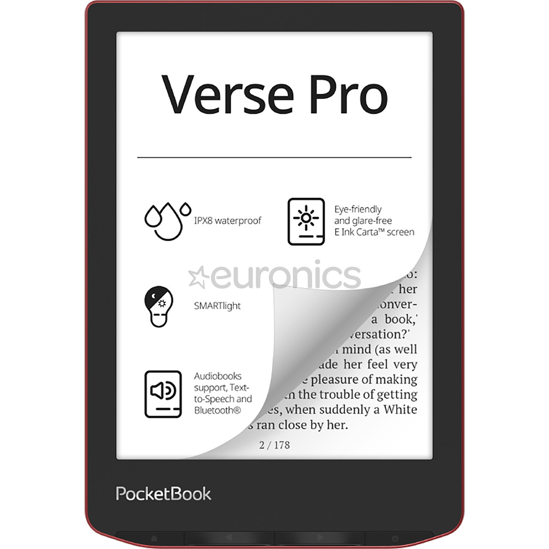 PocketBook Verse Pro, punane - E-luger
