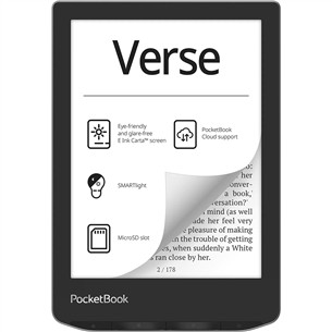 PocketBook Verse, 6", 8 GB, gray - E-reader PB629-M-WW