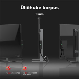 Aeno, 700+ W, black - Premium Eco Smart heater