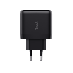 Trust Maxo, 65W, USB-C, must - Vooluadapter