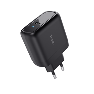 Trust Maxo, 65W, USB-C, must - Vooluadapter