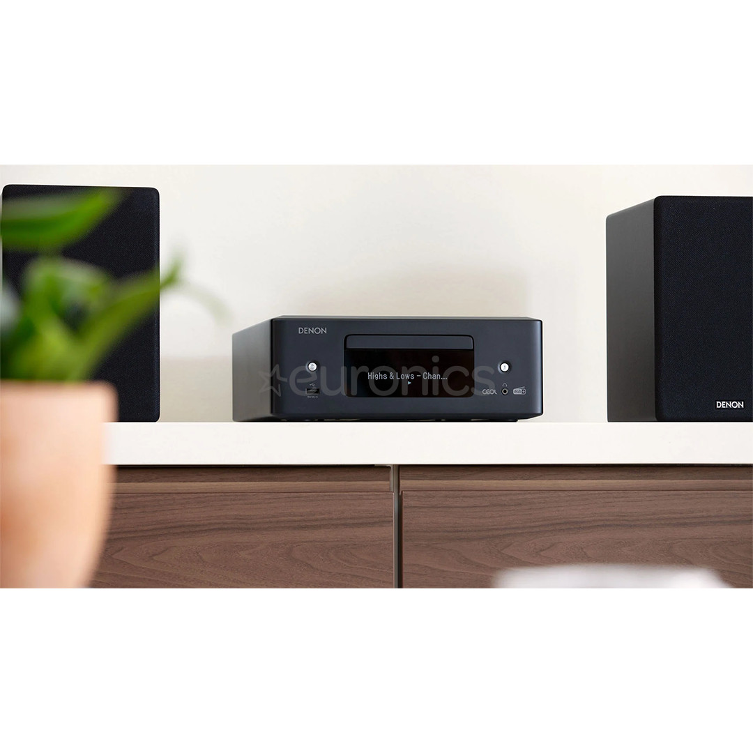 Denon CEOL N12 DAB, CD, BT, WiFi, AirPlay 2, черный - Усилитель