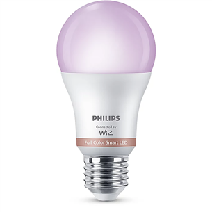 Philips WiZ LED Smart Bulb, 60 W, E27, RGB - Nutivalgusti