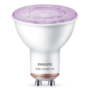 Philips WiZ LED Smart Bulb, 50 Вт, GU10, RGB - Умная лампа 929002448421