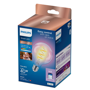 Philips WiZ LED Smart Bulb, 40 W, E27, RGB - Nutivalgusti