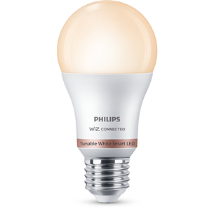 Philips WiZ LED Smart Bulb, 60 W, E27, valge - Nutivalgusti 929002383521
