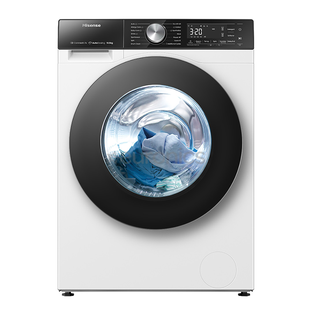 Hisense 10,5 kg, auto dose, depth 59 cm, 1400 rpm - Front load washing machine
