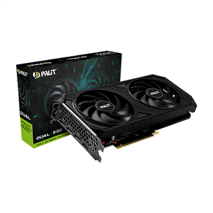 Palit NVIDIA GeForce RTX 4060Ti, 8 ГБ, GDDR6, 128 бит - Графическая карта