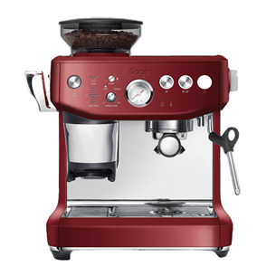 Sage the Barista Express Impress, punane - Poolautomaatne espressomasin