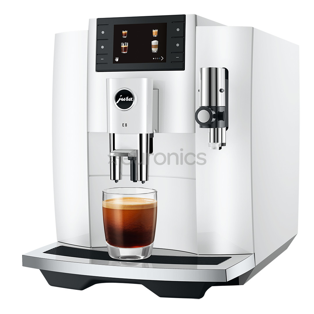 JURA E8 (EC), Piano White - Espresso machine