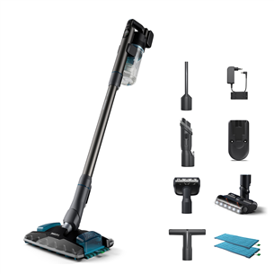 Philips 8000 Series Aqua Plus, grey - Cordless vacuum cleaner