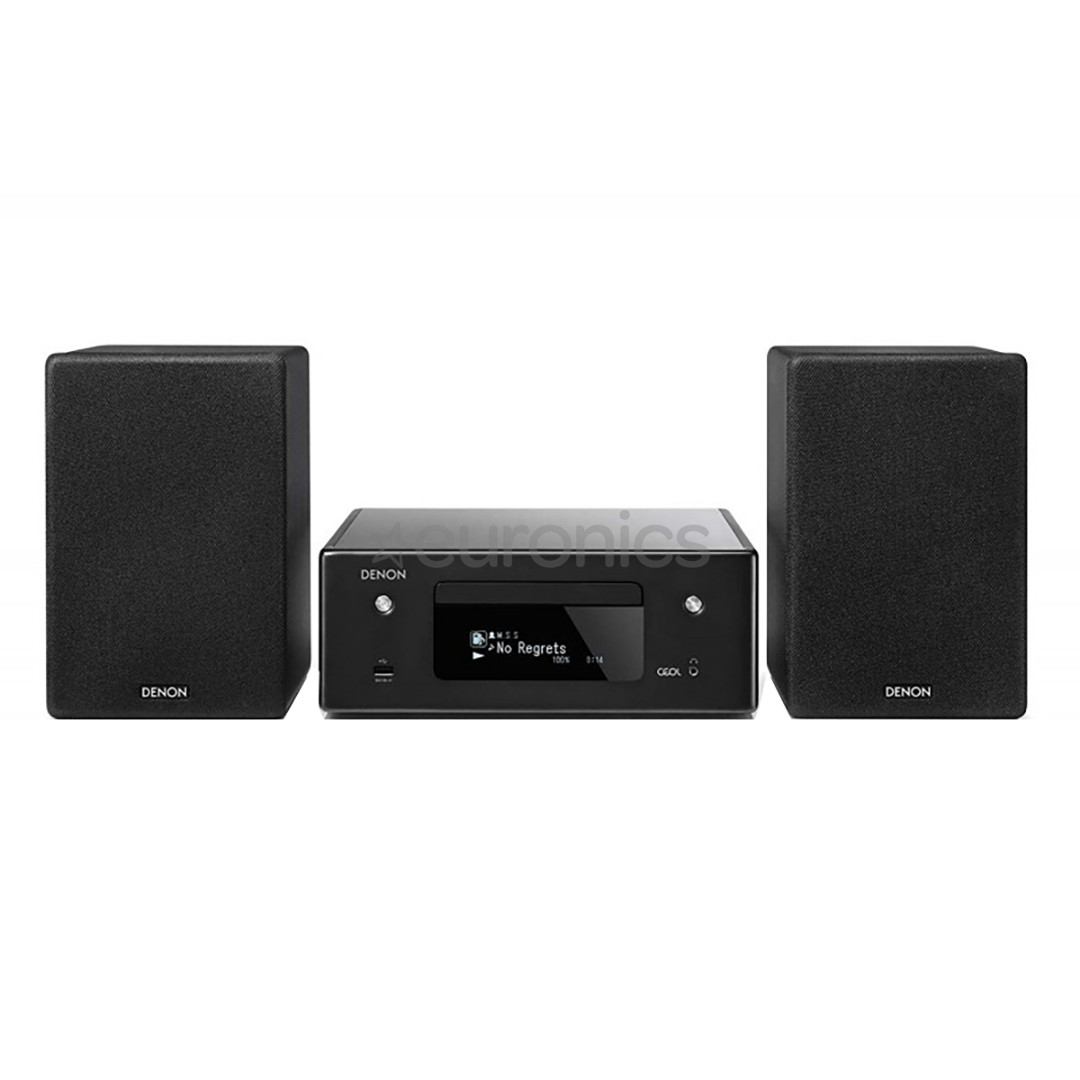 Denon CEOL N10 Ressiiver, Denon N10 Riiulikõlarid, must - Muusikakeskus