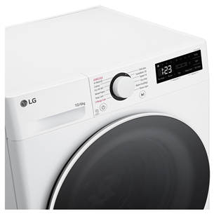 LG, 10 kg / 6 kg, sügavus 55 cm, 1400 p/min - Kuivatiga pesumasin