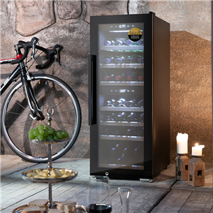 Caso WineExclusive 38 Smart, 38 bottles, height 107 cm, black - Wine Cooler