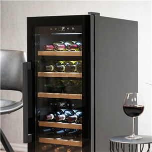 Caso WineExclusive 38 Smart, 38 бутылок, высота 107 см, черный  - Винный шкаф