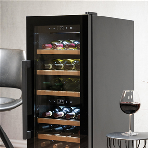 Caso WineExclusive 38 Smart, 38 bottles, height 107 cm, black - Wine Cooler