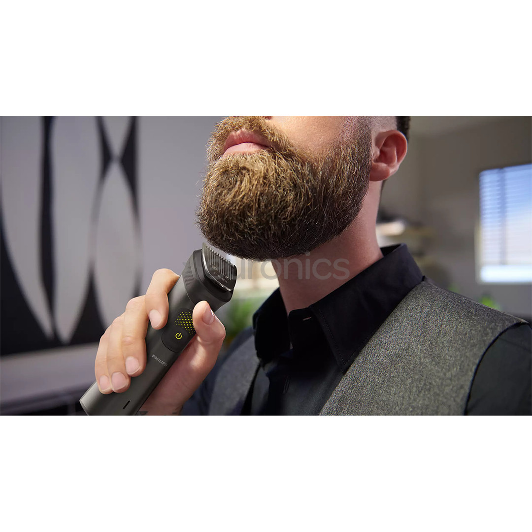Philips All-in-One Trimmer Seeria 9000, must - Trimmeri komplekt + OneBlade