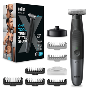 Braun, Face & body, black - Hybrid trimmer