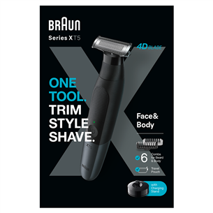 Braun, Face & body, black - Hybrid trimmer