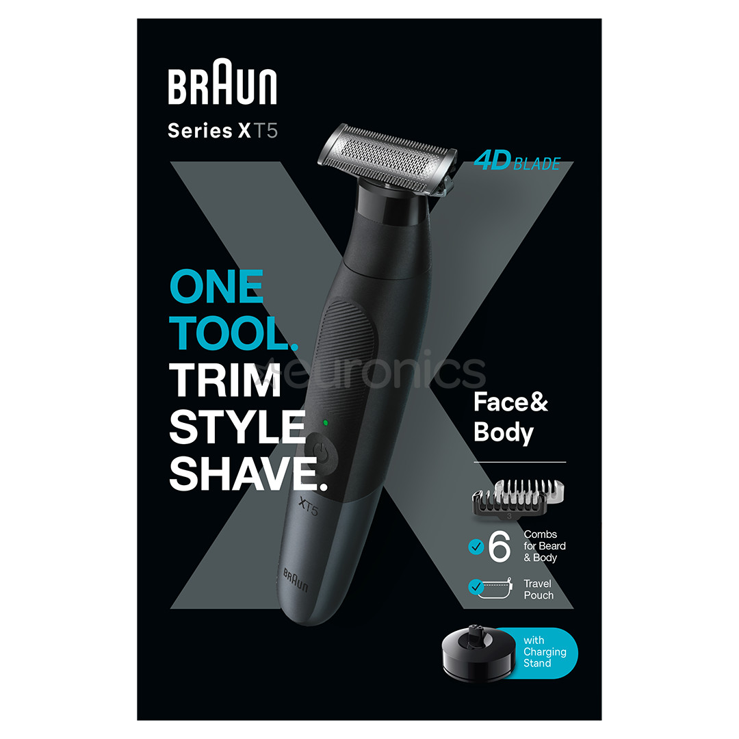 Braun, лицо и тело, черный - Гибридная бритва