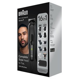 Braun Series 7, 16-in-1, black - Trimmer set