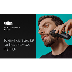 Braun Series 7, 16-in-1, black - Trimmer set