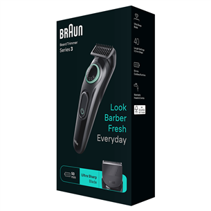 Braun Seeria 3 Beard Trimmer, черный - Триммер для бороды