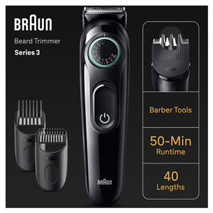 Braun Seeria 3 Beard Trimmer, черный - Триммер для бороды