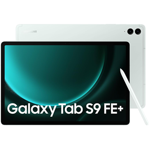 Samsung Galaxy Tab S9 FE+, 12,4'', WiFi + 5G, 8 ГБ, 128 ГБ, светло-зеленый - Планшет SM-X616BLGAEUE