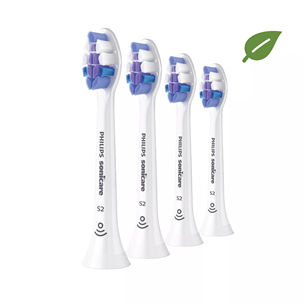 Philips Sonicare S2 Sensitive, 4 шт., белый - Насадки для зубной щетки HX6054/10