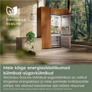 Electrolux 800 Seeria, NoFrost, 269 L, 189 cm - Integreeritav külmik