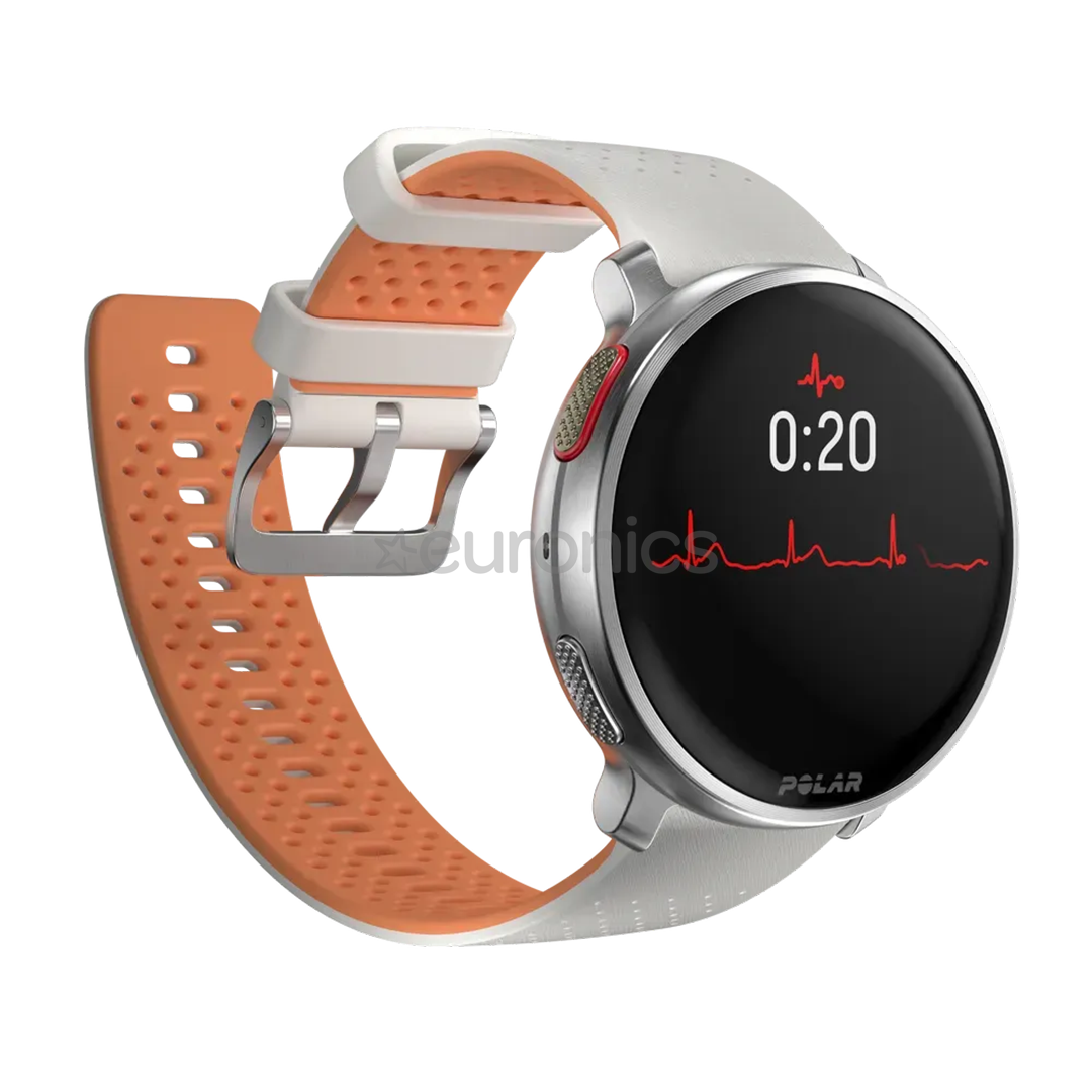 Polar Vantage V3 white orange Sports watch 900108893 Euronics